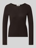 Christian Berg Woman Regular Fit Strickpullover aus reinem Kaschmir Schoko