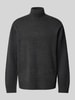 Jack & Jones Gebreide pullover met turtleneck Donkergrijs gemêleerd