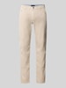 Christian Berg Men Cordhose aus Baumwoll-Mix im 5-Pocket-Design Ecru
