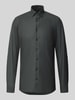 OLYMP No. Six Super Slim Fit Businesshemd aus Baumwoll-Mix Gruen