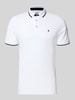 Jack & Jones Regular fit poloshirt met labelstitching, model 'PAULOS' Wit