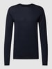 MCNEAL Strickpullover mit Rundhalsausschnitt Marineblau