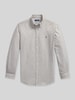Polo Ralph Lauren Custom Fit Freizeithemd aus reiner Baumwolle Hellgrau