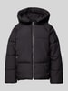 Jake*s Casual Steppjacke mit Kapuze Black