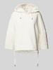 Tom Tailor Cropped Hoodie aus Scuba mit 3/4-Arm  Offwhite