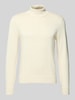 s.Oliver RED LABEL Regular Fit Rollkragenpullover aus reiner Baumwolle  Offwhite