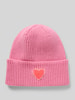 Unio Mütze aus Schurwoll-Mix mit Viskose- und Kaschmir-Anteil Rosa