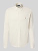Polo Ralph Lauren Regular Fit Freizeithemd mit Button-Down-Kragen Beige Melange