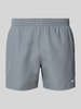 Nike Badehose mit Label-Print Mittelgrau