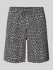 Jack & Jones Regular Fit Shorts mit Allover-Print Modell 'JAIDEN' Black
