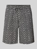 Jack & Jones Regular fit korte broek met all-over print, model 'JAIDEN' Zwart