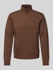 Polo Ralph Lauren Sweatshirt mit Troyer-Kragen Hazel Melange