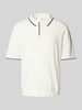 SELECTED HOMME Poloshirt met 1/2 mouwen, model 'MATTIS' Offwhite