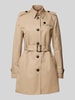 Tommy Hilfiger Trenchcoat mit Gürtel und Schulterriegeln Camel