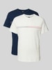 Tommy Jeans T-Shirt mit Label-Print Marine