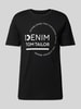 Tom Tailor Denim T-shirt met ronde hals Zwart