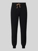 BOSS Relaxed Fit Sweatpants mit Label-Stitching Modell 'Mix&Match' Black