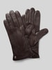 Roeckl Lederhandschuhe aus echtem Leder Modell 'Dover' Dunkelbraun