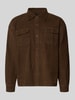 Pegador Vrijetijdsoverhemd met knoopsluiting Donkerbruin