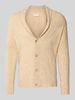 Lindbergh Strickjacke mit Knopfleiste Sand
