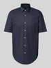 BOSS Regular fit zakelijk overhemd met 1/2-mouwen, model 'Joe' Marineblauw