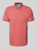 s.Oliver RED LABEL Regular Fit Poloshirt aus reiner Baumwolle mit Label Stitching Rosa