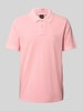 BOSS Orange Slim Fit Poloshirt mit Label-Print Modell 'Prime' Rosa