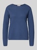 FREE/QUENT Gebreide pullover met ronde hals, model 'Dodo' Blauw