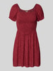 Only Tailliertes Minikleid aus reiner Viskose Modell '30 BERYL' Kirsche Melange