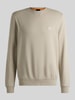 BOSS Orange Regular fit sweatshirt van puur katoen, model 'WESTART' Zand