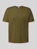 Gant Regular Fit T-Shirt mit Label-Stitching Oliv