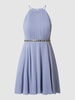Jake*s Cocktail Cocktailkleid aus Chiffon mit Strasssteinen  Blau