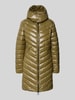 Christian Berg Woman Selection Płaszcz pikowany z kapturem Oliwkowy