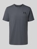 Under Armour T-Shirt mit Label-Print Anthrazit