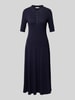 Christian Berg Woman Polokleid mit Druckknopfleiste Dunkelblau