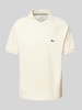 Lacoste Koszulka polo o kroju classic fit z wyhaftowanym logo Złamany biały