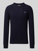 Gant Gebreide pullover met kabelpatroon Marineblauw