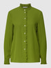 Jake*s Collection Blouse met ruches Donkergroen