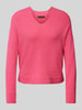 Marc Cain Gebreide pullover met V-hals Felroze