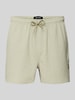 Only & Sons Regular Fit Badehose mit Strukturmuster Modell 'TED LIFE' Hellgruen