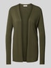 s.Oliver RED LABEL Strickjacke ohne Verschluss aus Ripp Khaki