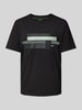 BOSS Green T-Shirt mit Label-Print Black