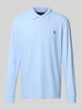 Polo Ralph Lauren Regular Fit Poloshirt mit Label-Stitching Hellblau
