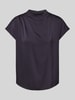 comma Regular Fit Blusenshirt mit Raffungen Marine