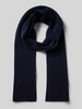 Knowledge Cotton Apparel Wollschal mit Label-Detail Marine