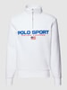 Polo Sport Troyer mit Label-Print Weiss