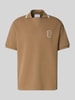 Lacoste Loose fit poloshirt Hazelnoot
