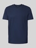 JOOP! Collection T-Shirt mit geripptem Rundhalsausschnitt Modell 'Carlon' Marine