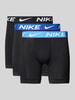 Nike Obcisłe bokserki z elastycznym pasem z logo Czarny