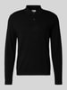 CK Calvin Klein Strickpullover mit Polokragen Black
